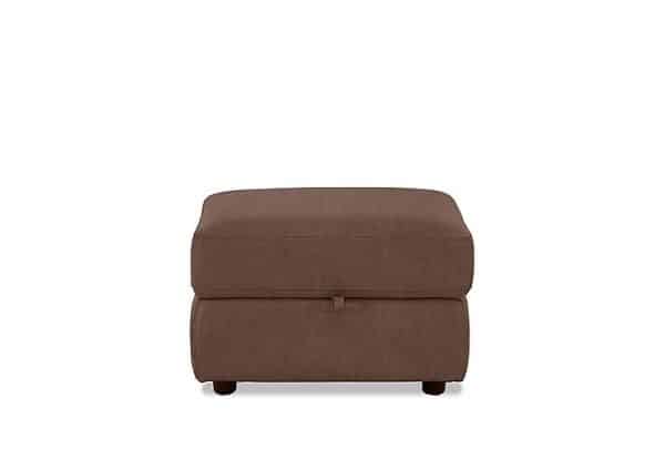 Fabric Storage Footstool  Hazelnut | Bed Sava