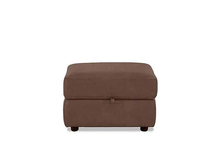 Fabric Storage Footstool - Hazelnut