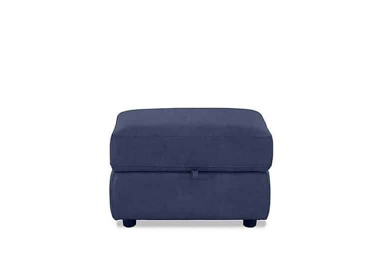 Fabric Storage Footstool - Blue