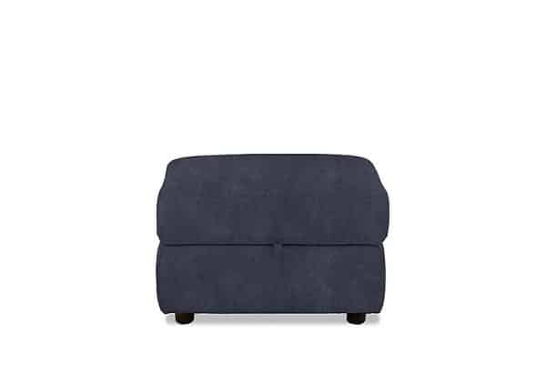 Fabric Storage Footstool  R23 Blue | Bed Sava
