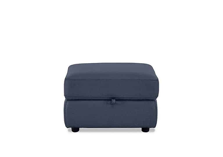 Fabric Storage Footstool - R38 Blue