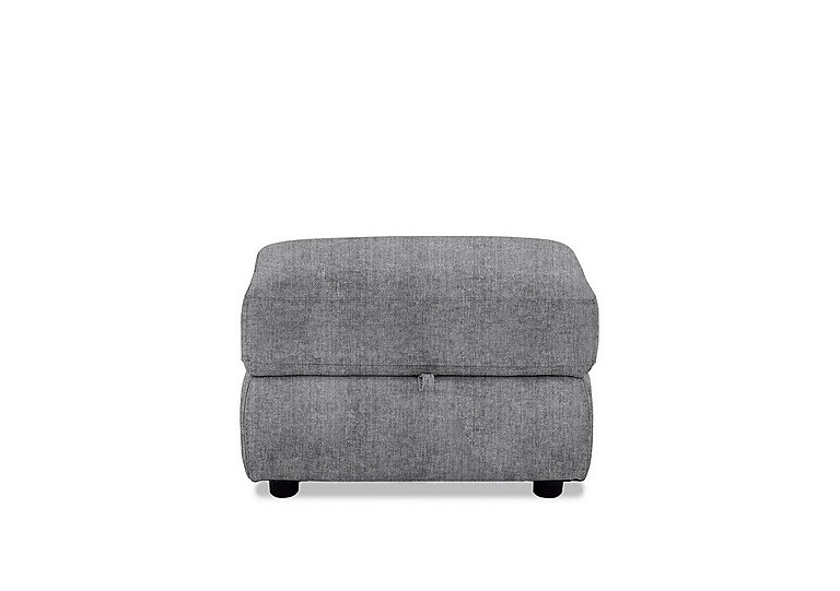 Fabric Storage Footstool - R27 Pewter