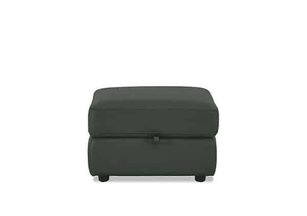 Fabric Storage Footstool  Moss Green | Bed Sava
