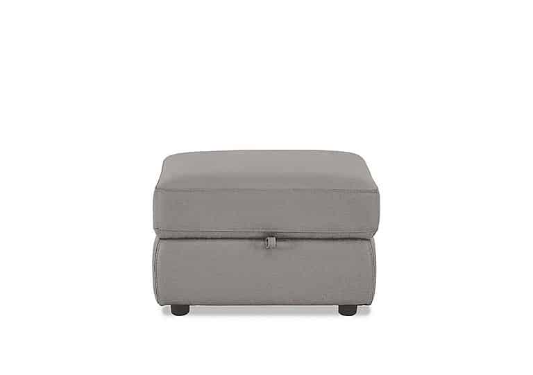 Fabric Storage Footstool - Wild Dove