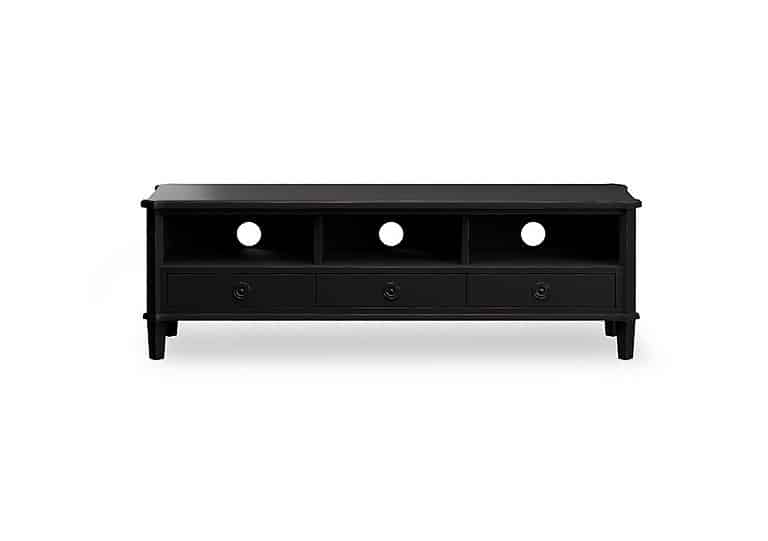 Laura Ashley - Henshaw 3 Drawer Wide TV Unit - Black