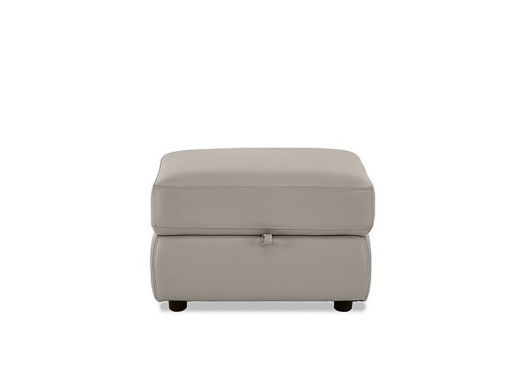 World of Leather - NC Leather Storage Footstool - Feather