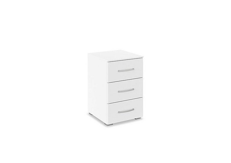 Rauch - Impulse 3 Drawer Bedside Cabinet - Alpine White