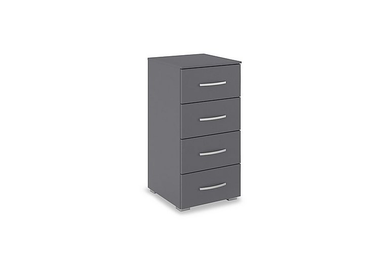Rauch - Impulse 40cm 4 Drawer Décor Chest - Metallic Grey