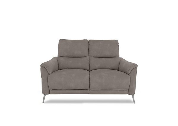 Daytona 2 Seater Fabric Power Recliner Sofa with Bluetooth Speaker  Dexter Mocha | Bed Sava