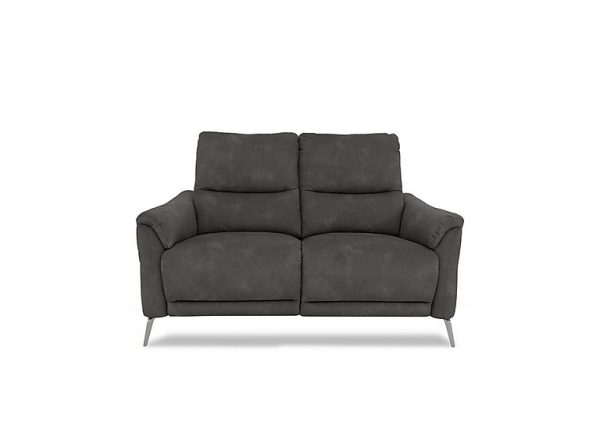 Daytona 2 Seater Fabric Power Recliner Sofa with Bluetooth Speaker  Dexter Shadow | Bed Sava