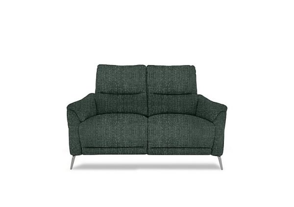 Daytona 2 Seater Fabric Power Recliner Sofa with Bluetooth Speaker  Anivia Green | Bed Sava