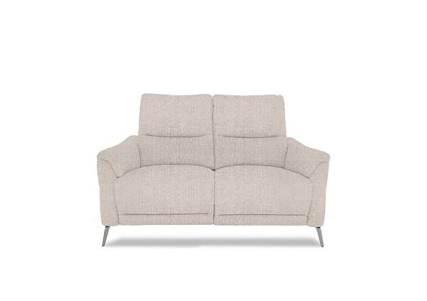 Daytona 2 Seater Fabric Power Recliner Sofa with Bluetooth Speaker  Anivia Nature | Bed Sava
