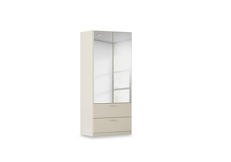 Rauch - Impulse 91cm 2 Door Combi Wardrobe with 2 Mirror Doors