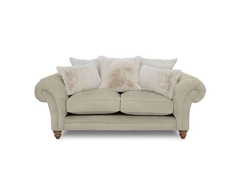 Boutique Collection - Blenheim 2 Seater Scatter Back Sofa - Marlborough Wicker Ivory with Oak Feet