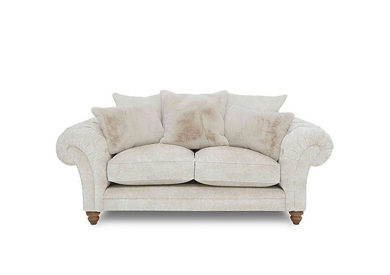 Boutique Collection - Blenheim 2 Seater Scatter Back Sofa - Savoy Ivory with Oak Feet