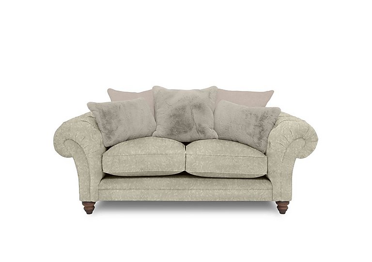 Boutique Collection - Blenheim 2 Seater Scatter Back Sofa - Savoy Mink with Walnut Feet