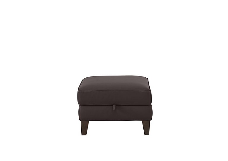 World of Leather - Brondby NC Leather Storage Footstool