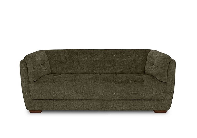 Cartier Fabric 3 Seater Sofa  Pine with Walnut Feet | Bed Sava