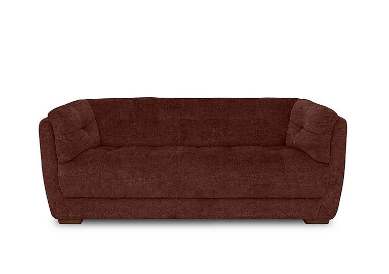 Cartier Fabric 3 Seater Sofa  Tawny with Walnut Feet | Bed Sava