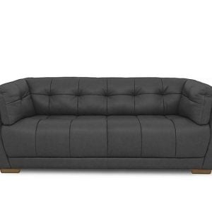 At The Helm  Cartier Leather 3 Seater Sofa | Bed Sava