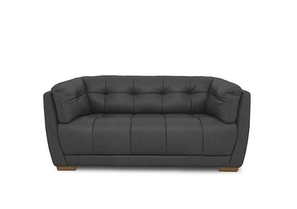 At The Helm  Cartier Leather 2 Seater Sofa | Bed Sava