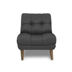 At The Helm  Cartier Leather Accent Chair | Bed Sava