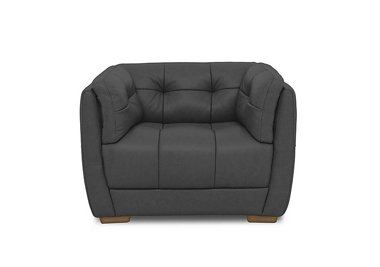 At The Helm - Cartier Leather Snuggler Chair