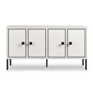 Cole 4 Door Sideboard  White | Bed Sava