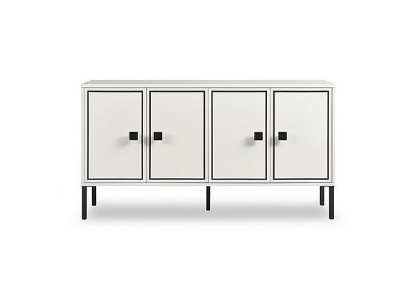 Cole 4 Door Sideboard  White | Bed Sava