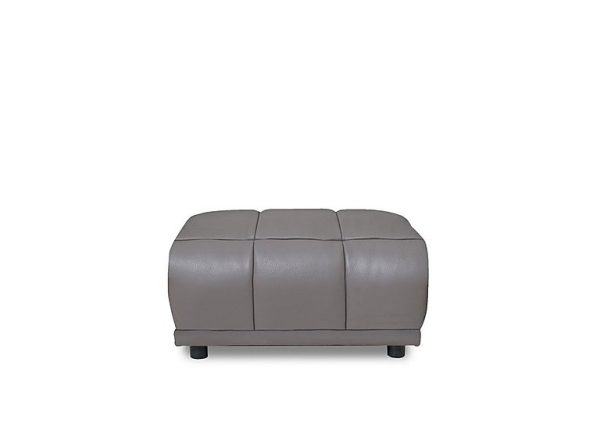 Cube Leather Large Footstool | Bed Sava