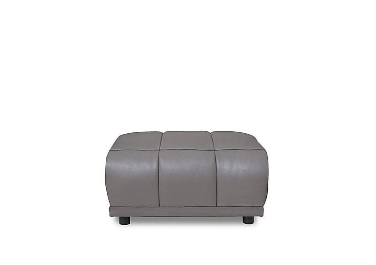 Cube Leather Large Footstool