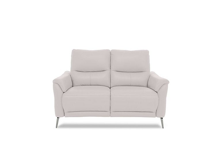 Daytona 2 Seater Leather Power Recliner Sofa with Bluetooth Speaker - Cotton