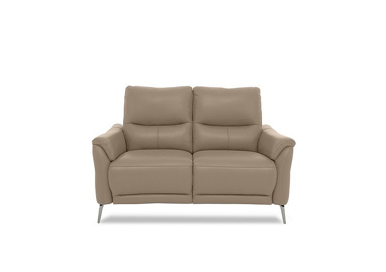 Daytona 2 Seater Leather Power Recliner Sofa with Bluetooth Speaker - Barley