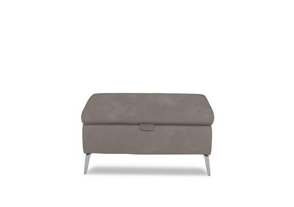 Daytona Fabric Storage Footstool  Dexter Mocha | Bed Sava