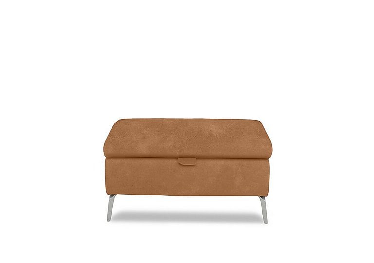 Daytona Fabric Storage Footstool - Dexter Pumpkin