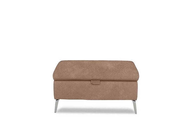 Daytona Fabric Storage Footstool - Dexter Sand