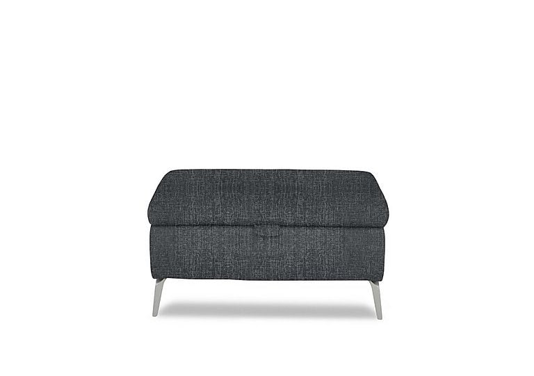 Daytona Fabric Storage Footstool - Anivia Dark Grey