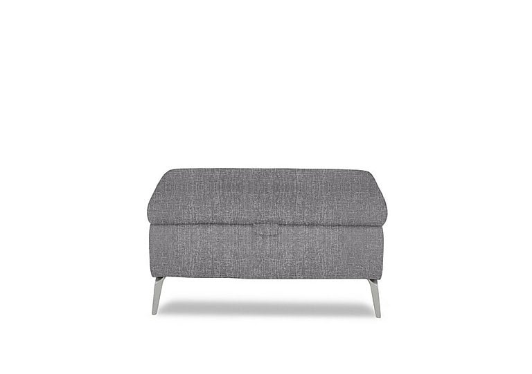 Daytona Fabric Storage Footstool - Anivia Grey
