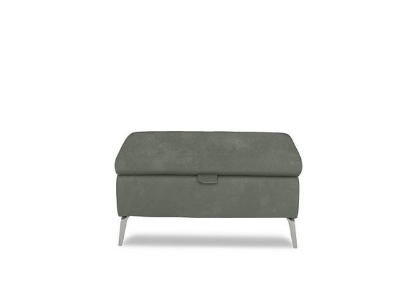 Daytona Fabric Storage Footstool  Dexter Fern | Bed Sava
