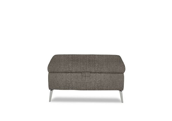 Daytona Fabric Storage Footstool  Anivia Brown | Bed Sava