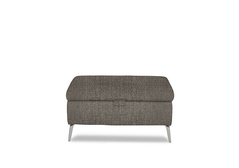 Daytona Fabric Storage Footstool - Anivia Brown