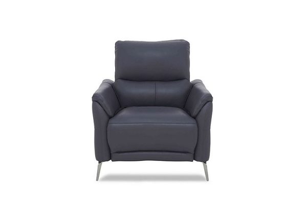 Daytona Leather Chair  Lavender Grey | Bed Sava