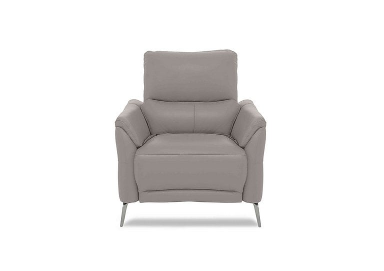 Daytona Leather Chair - Lead Grey