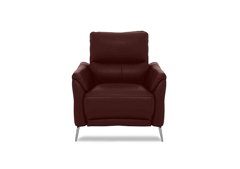 Daytona Leather Power Recliner Chair - Ruby