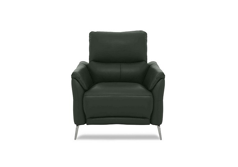 Daytona Leather Power Recliner Chair - Oslo Pine