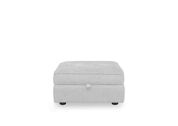 Hedingham Small Storage Footstool in Plain Fabric  Fossil Debden Plain | Bed Sava
