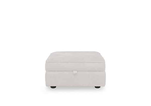 Hedingham Small Storage Footstool in Plain Fabric  Mist Debden Plain | Bed Sava