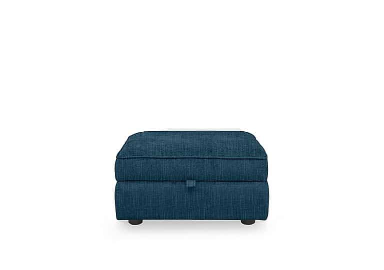 Hedingham Small Storage Footstool in Plain Fabric - Neptune Bromley Chenille Plain