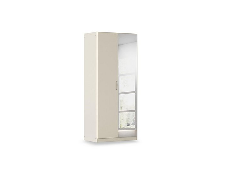 Rauch - Impulse 91cm 2 Door Décor Hinged Wardrobe with Mirror Door