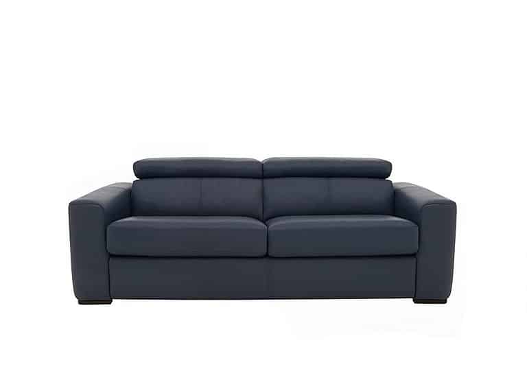 World of Leather - Infinity 3 Seater NC Leather Sofa Bed - NC Ocean Blue